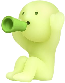 Smiski con megáfono